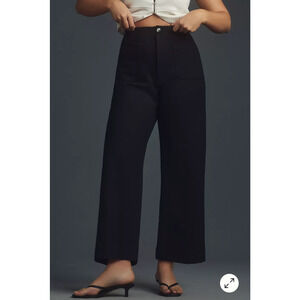 Anthropologie The Colette Cropped Wide-Leg Pants Maeve: Ponte Edition 24